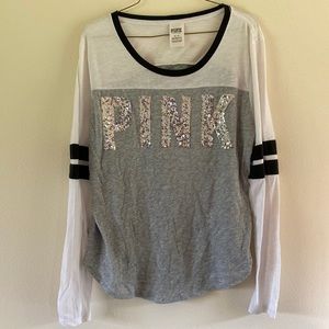 PINK Victoria’s Secret gray long sleeve